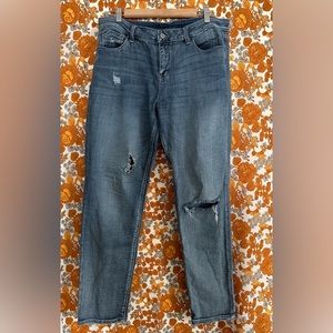 Laurie Felt Distressed Jeans Size 10